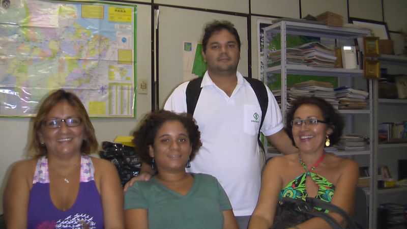  Margarete, Taciana,  Adenauer e Conceição - Extensionistas da Emater - Pará / Santarém